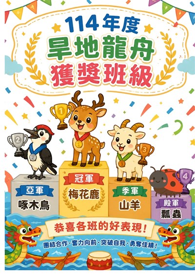 旱地龍舟獲勝班級