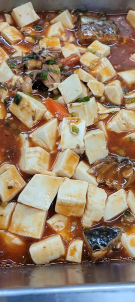 茄汁鯖魚豆腐燒