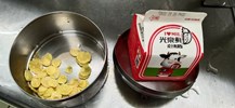 早點脆片+鮮奶