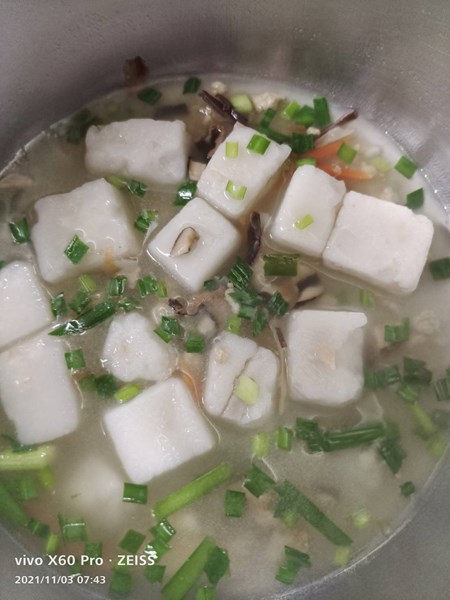 早點蔥酥芋頭高湯