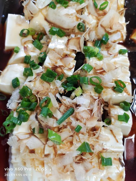 柴魚拌豆腐