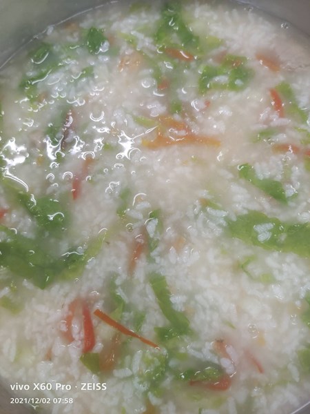 早點蕃茄肉片粥