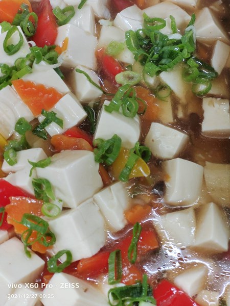 豆豉彩椒燴嫩腐