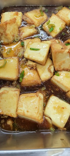 午餐--煎雞蛋豆腐