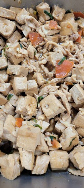 午餐--肉末滷豆干