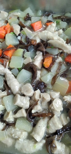 午餐--黃瓜燴肉羹