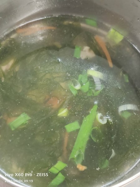 午餐--薑絲紫菜湯