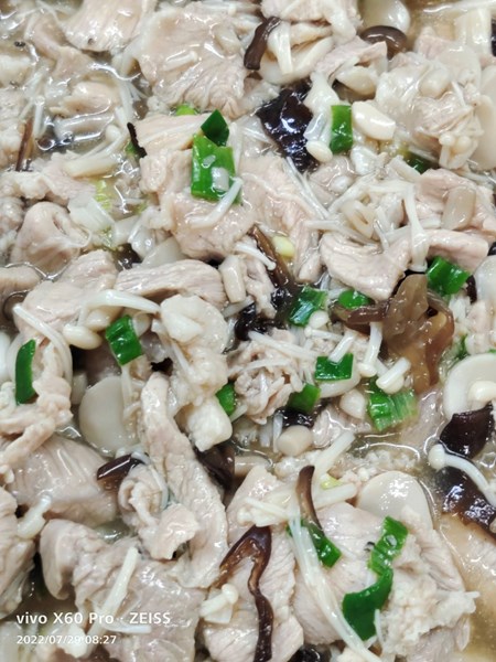 午餐--菇菇燴肉片