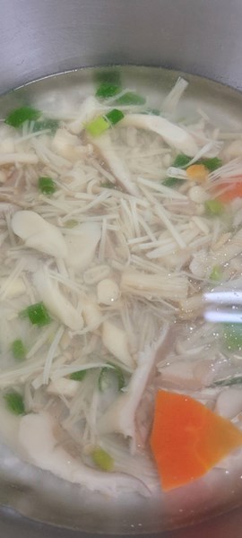 午餐--鮮採姑菇湯