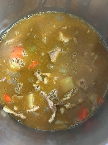 午餐--咖哩洋芋豬肉飯