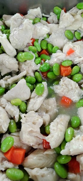 午餐--毛豆雞丁
