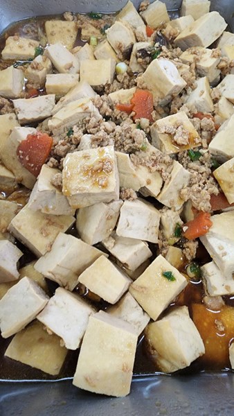 午餐--豆干炒肉茸