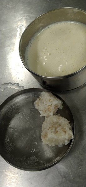 午點--珍珠丸子+豆漿