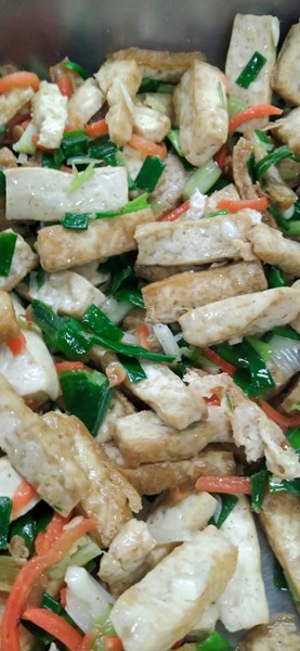 午餐--蔥爆豆干