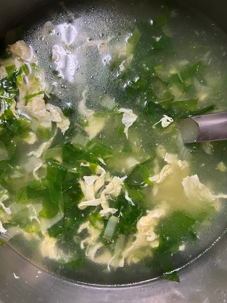 午餐--青菜蛋花湯