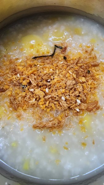 午點－－地瓜鹹粥
