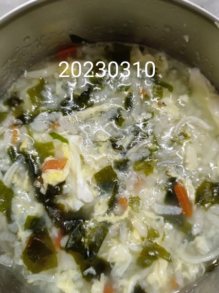 早點--海芽雞蛋粥