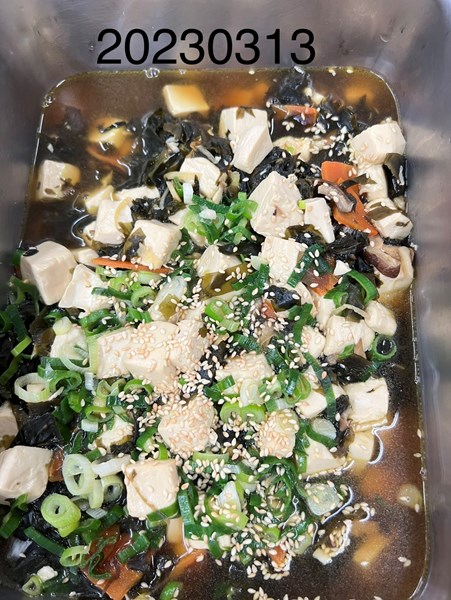 午餐--芝麻日式燒豆腐