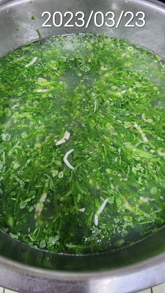 早點--蔬菜銀魚羹