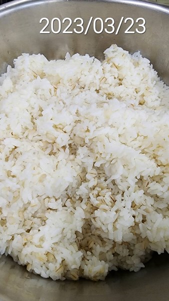 午餐--高纖麥片飯