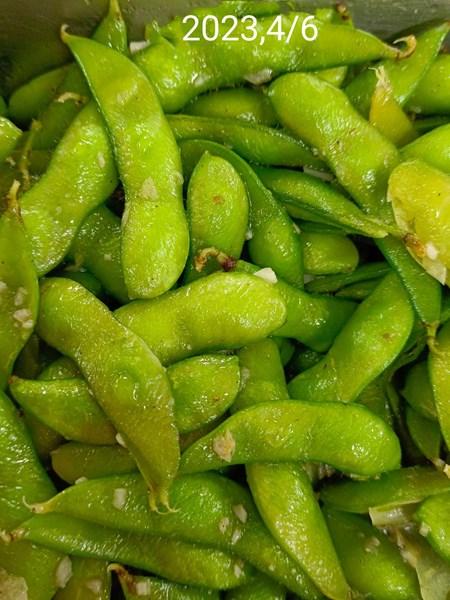 午餐--蒜香毛豆莢