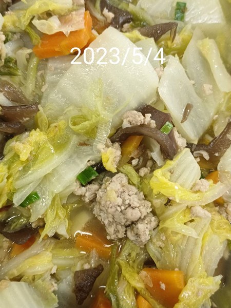 午餐--肉末白菜滷