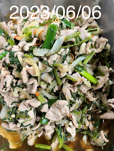 午餐--蒙古炒肉片