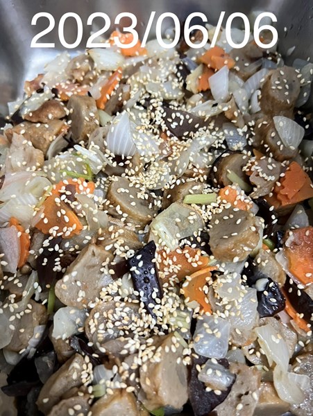 午餐--芝麻爆炒甜條