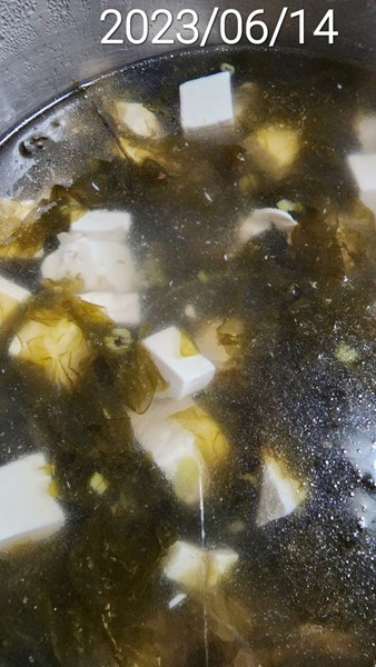 午餐--紫菜嫩腐湯