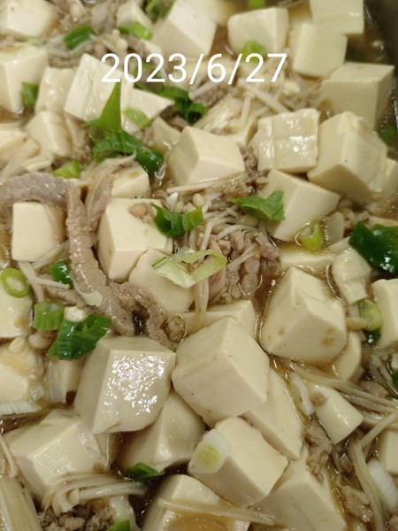午餐--肉末嫩腐