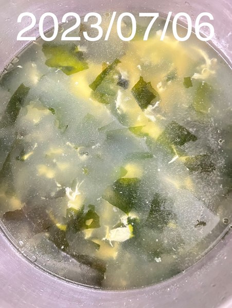 午餐--海芽蛋花湯