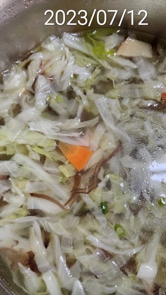 午餐--綜合蔬菜湯